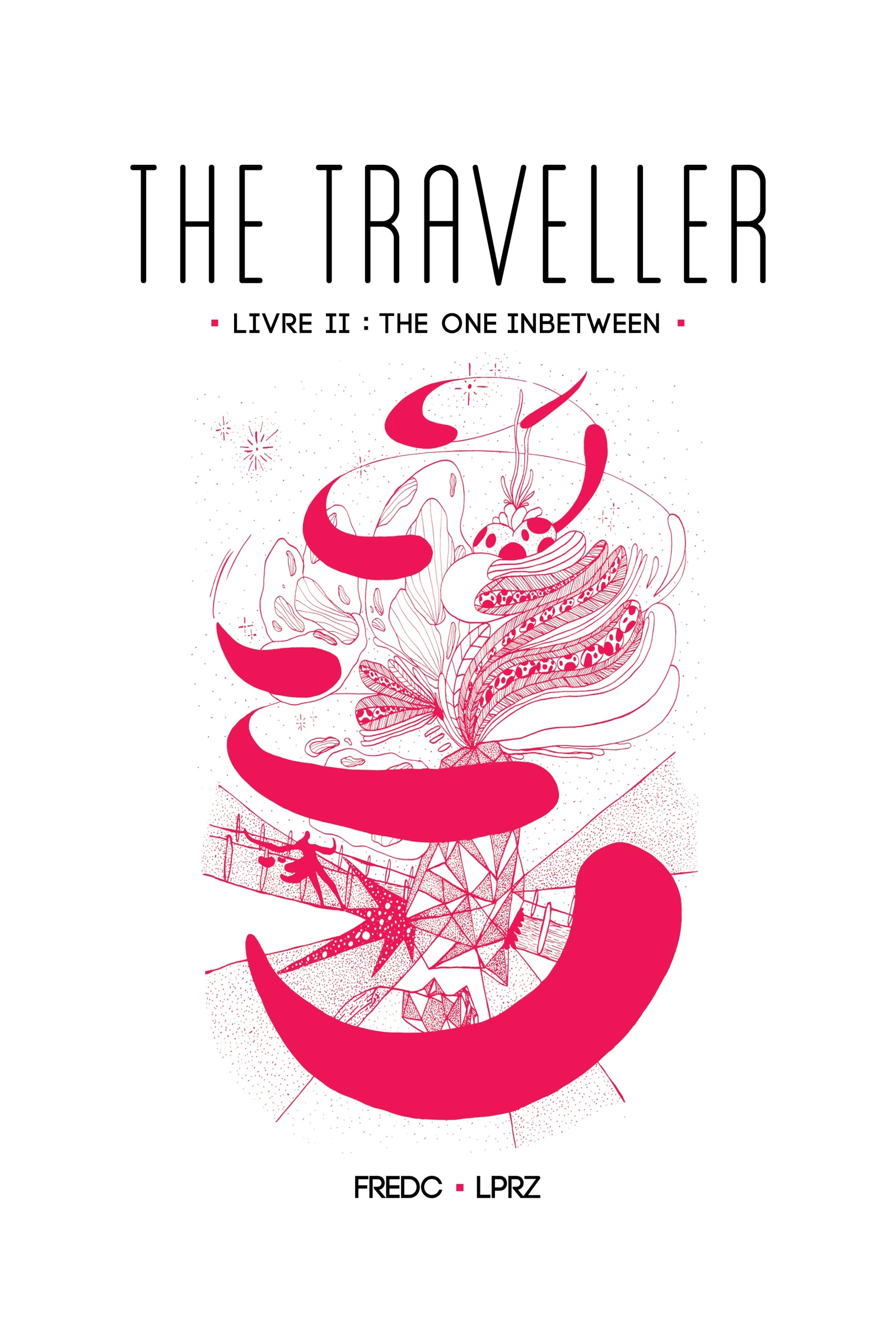 Couverture — The Traveller — Livre 02 · The One In-Between, roman graphique de Frédéric Cordier, encre